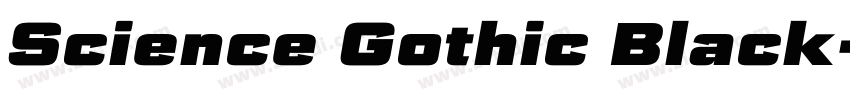 Science Gothic Black字体转换 Science Gothic Black字体转换